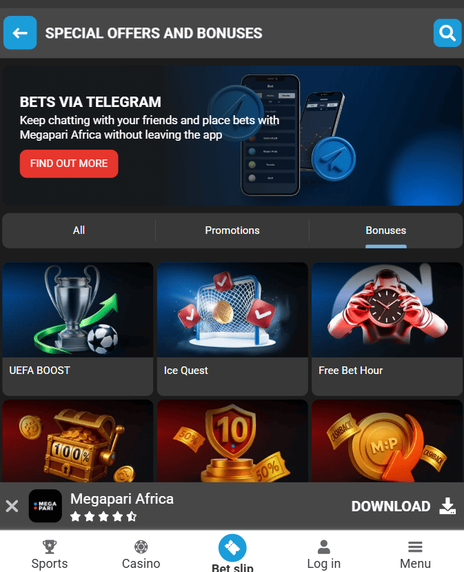 Welcome Bonus Megapari Ethiopia